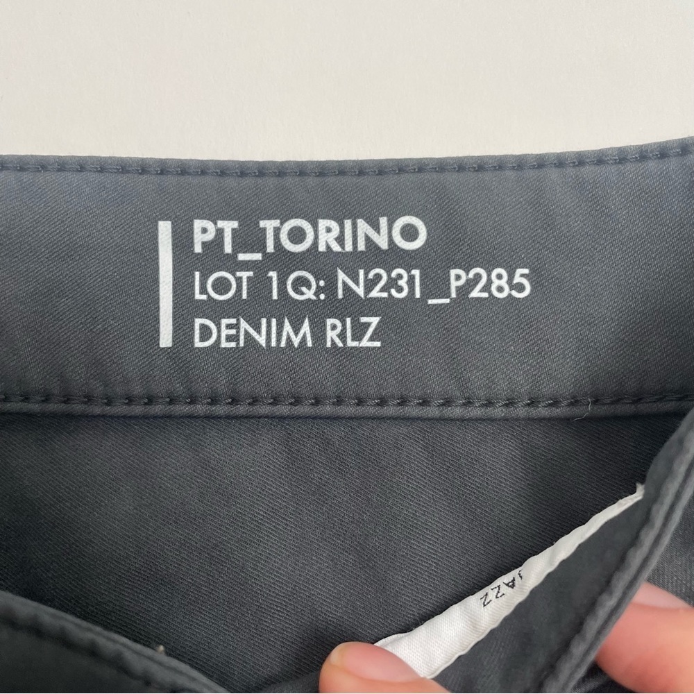 PT TORINO “Jazz” charcoal grey slim khaki pants - Picture 4 of 10